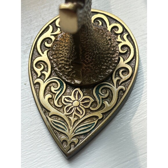 Vintage Brass Nutcracker by Tamar – Made in Israel – Hammered Brass enamel - Picture 6 of 7